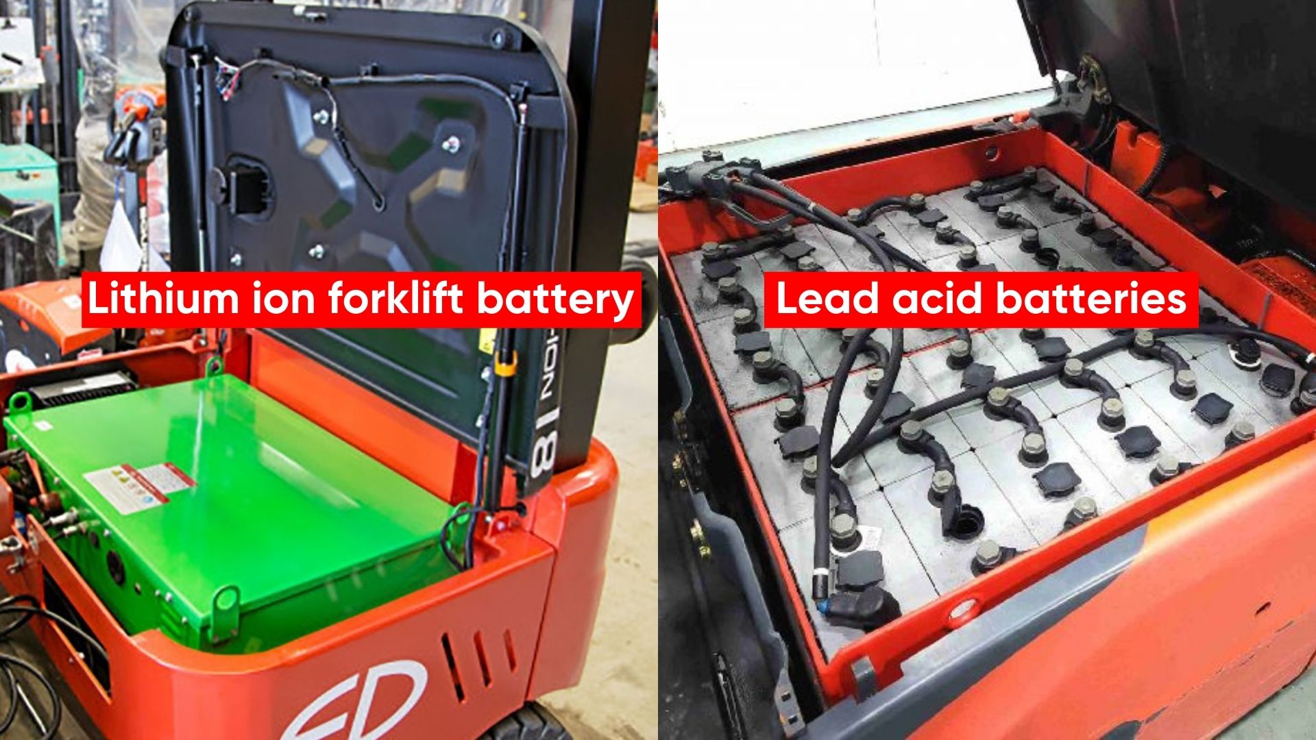 Lithium-ion Forklift Batteries vs Lead Acid Batteries